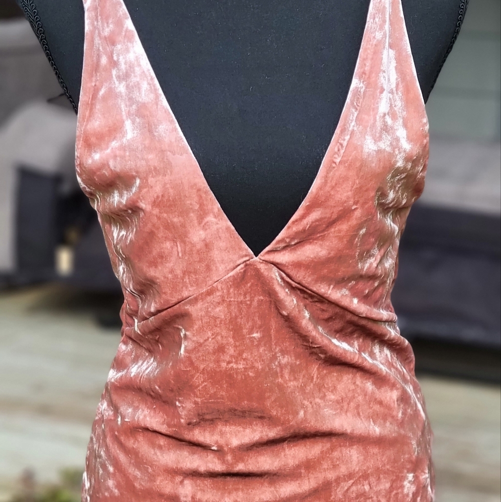 Sexy velveteen dress